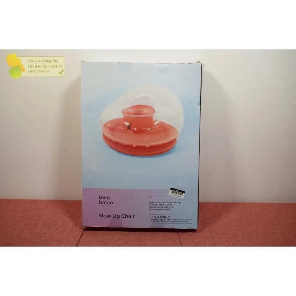 Seek Colorblock Orange Blow Up Chair